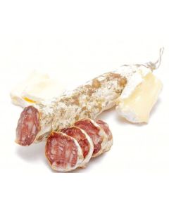 Gedroogde Franse worst met camembert