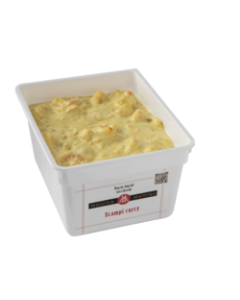 Scampis in curry