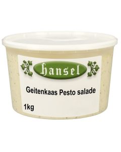 Geitenkaassalade met pesto