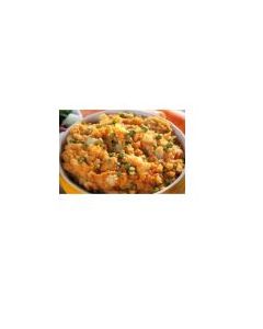 Wortel-doperwt-gember stamppot 400gr z.etiket