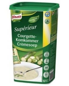 Courgette-komkommer soep