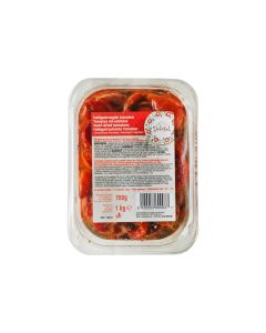 Half gedroogde tomaten gemarineerd
