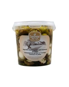 Gegrilde champignons roomkaas