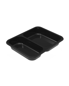 Ovenbak zwart 227x178x35mm 945ml 2-vak