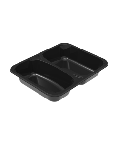Ovenbak zwart 227x178x43mm 1065ml 2-vak