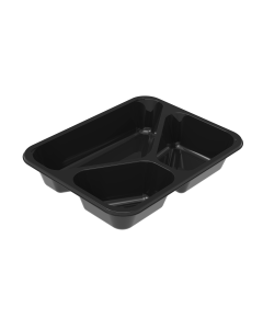 Ovenbak zwart 227x178x43mm 1025ml 3-vak