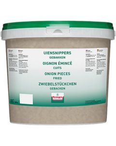 Uiensnippers vers gebakken