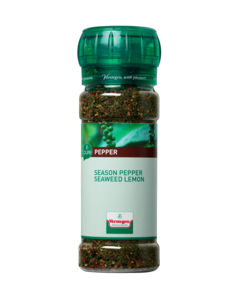 Season pepper seaweed lemon pure