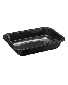 Menuschaal V7 PP 180x140x30mm 550cc zwart 680st
