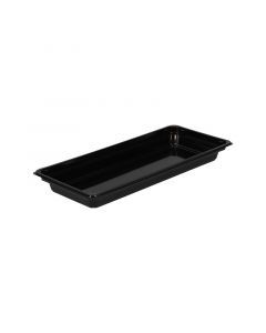 Sushi/deli tray ZONDER deksel 185x129mm zwart