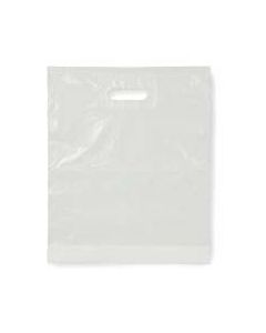 Hemdtas mix wit LDPE 27/6x48cm