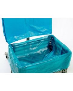 Kratzakken 60/20x80cm HDPE 10my blauw