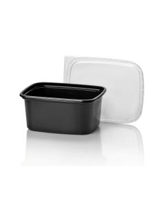 Saladebak 250cc PP rechth. zwart