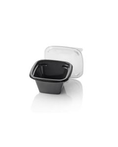 Dome Pack Saladebak 375cc zwart + deksel