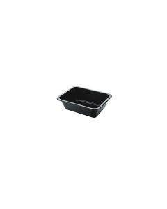 CPET tray 1-vaks 670cc 171x127x50mm zwart