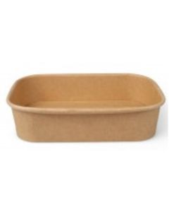 Kraft paper bowl rechtoekig 173x123x40 500ml 300st