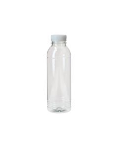 Fles rPET 500ml+dop transp.