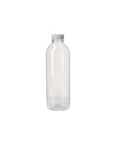 Fles rPET 1000ml+dop transp.