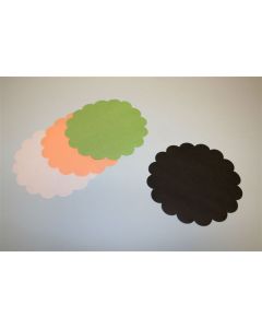 Hamburgerservet ovaal 12cm groen