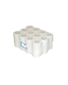 Poetsrol mini wit 1-lgs 4x3x120mtr