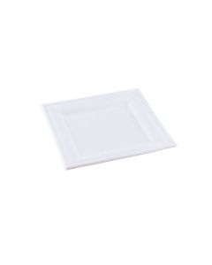 Bord suikerriet wit 4-kant 20x20x1.5cm