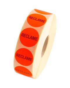 Sticker reclame fluor rood