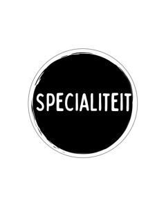 Etiket: specialiteit zwart