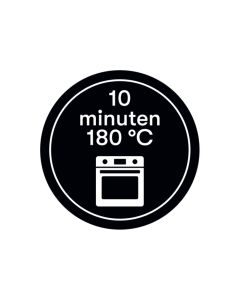 Etiket: 10min 180 graden 30mm