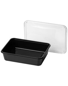 Spuitgietbak zwart 183x135x45mm 750ml