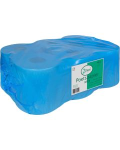 Poetspapier midi blauw 1-lgs