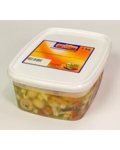 Paddestoel/roerbak salade